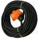 Skarvkabel, Elkabel 25m, 220V/10A m. 2st uttag
