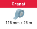 Slippappersrulle 115x25m P80 GR Granat
